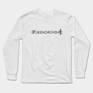 Fukengruven Parody in Black Long Sleeve T-Shirt